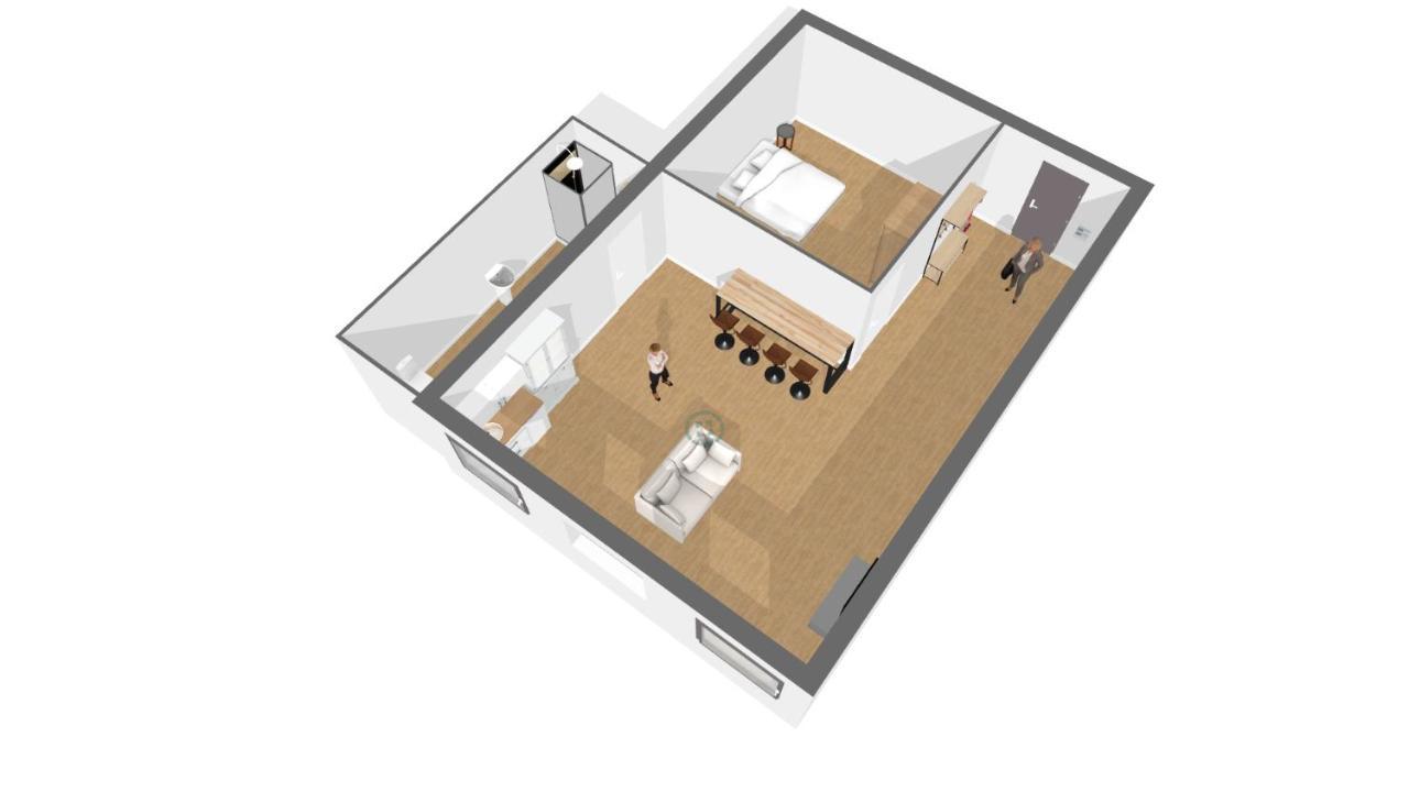 凯恩Hyper Centre - Wifi Fibre Gratuit - Jergweloh - Le Parisien公寓 外观 照片